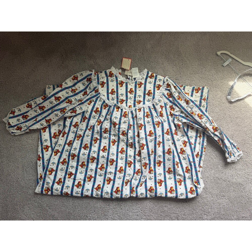 Vintage Walt Disney Lanz of Salzburg Winnie the Pooh Nightgown Size 1X NWT! - Picture 8 of 12